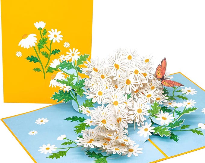3D Pop up Greeting Card Sunflower Flower Floral Butterfly Birthday Mom ...