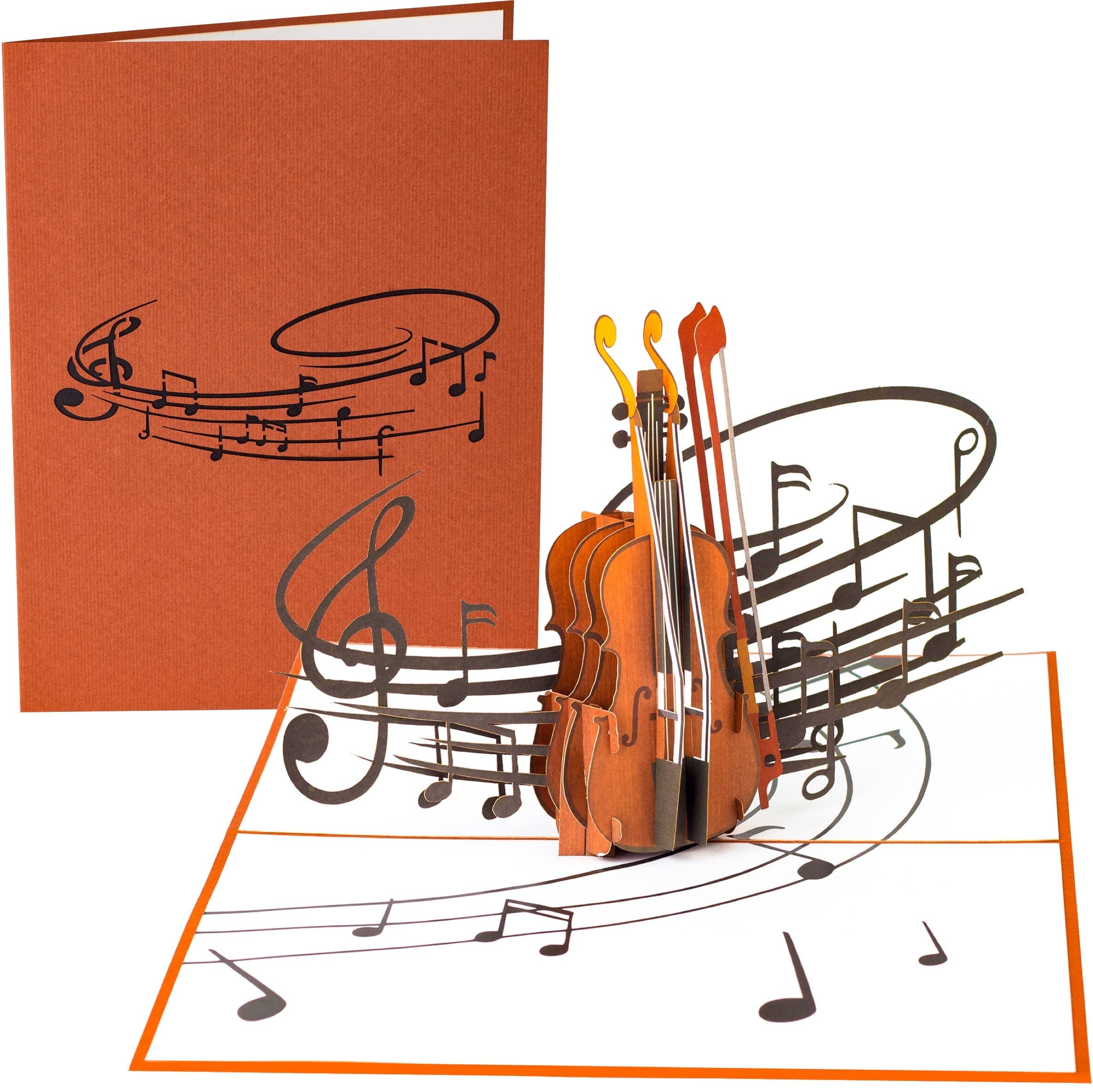Violin Musical Instrument Pop up Card Etsy