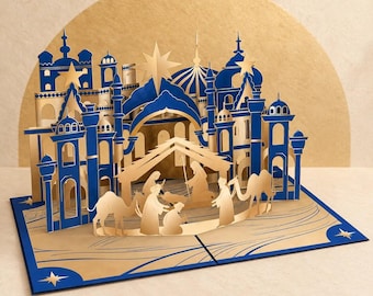 Nativity Scene Pop Up Card