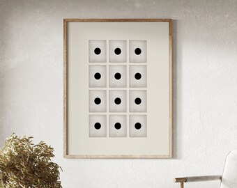 Minimalist Abstract Wall Art: Japandi Zen Decor (Downloadable Prints)