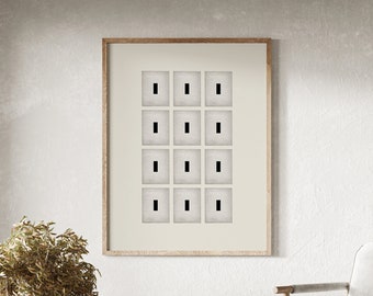 Minimalist Abstract Wall Art: Japandi Zen Decor (Downloadable Prints)