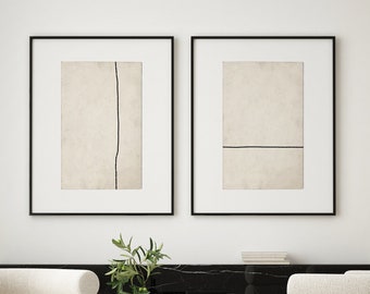 Zen Wall Art Print Set: Minimalist Japandi Decor
