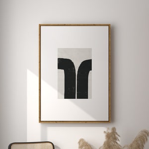 Japandi Wall Art, Original Giclee Art Print, Minimalist Wall Art, Zen Wall Decor, Monochrome Decor, ABSTRACT/303