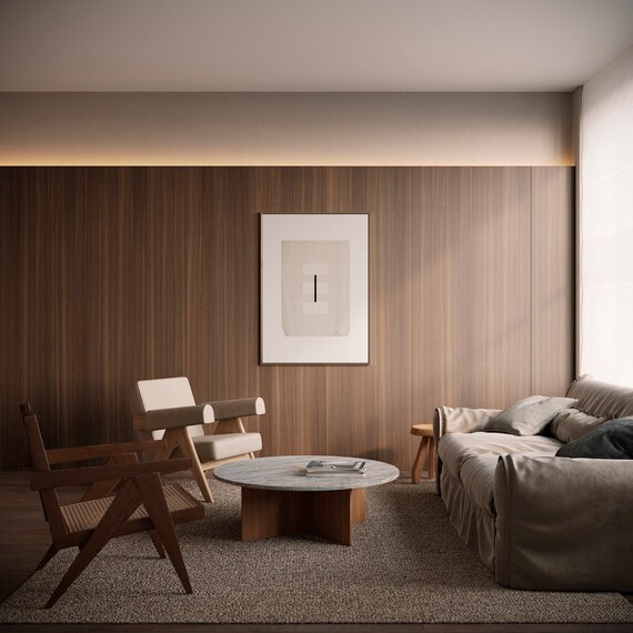 Japandi Giclee Art Print: Minimalist Zen Wall Decor