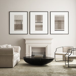 WABI SABI SET of 3 Printable Art, Japandi Wall Decor, Black White Art ...