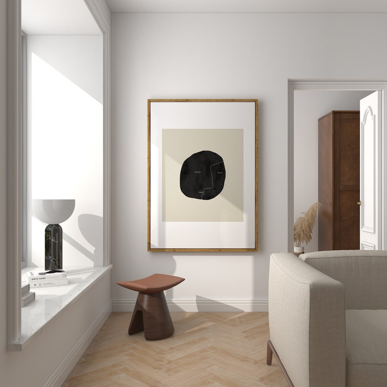 Minimalist Wall Art Modern Neutral Wall Decor Abstract Etsy