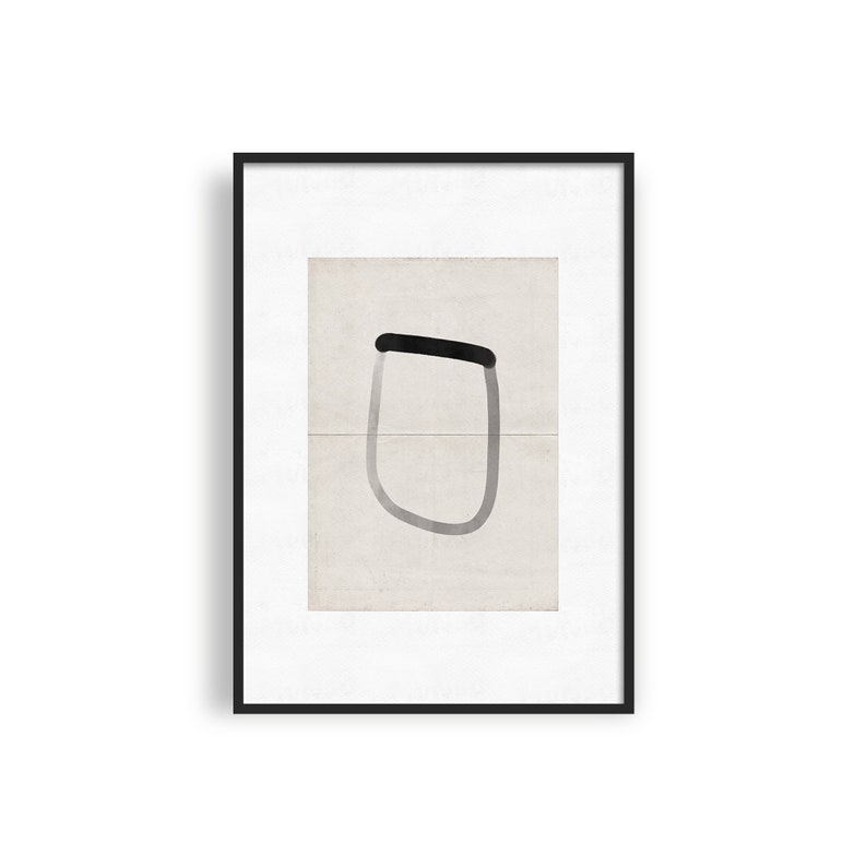 MINIMALIST Printable Wall Art Black and White Art Print - Etsy