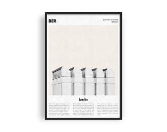 Berlin Bauhaus Museum Print: Minimalist City Poster (Digital Download)