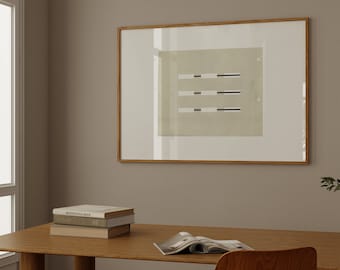 Zen Geometric Art Print: Japandi Gallery Wall Decor (Digital Download)