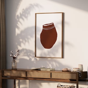 Terra Cotta Pottery Print: Abstract Rustic Wall Art (Digital Download)