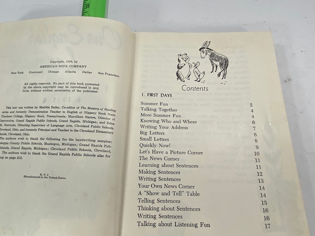 Our English Language Grade 3 book 1956 American Book Company - Etsy