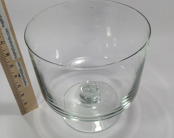 Glass Serving Bowl with Pedestal