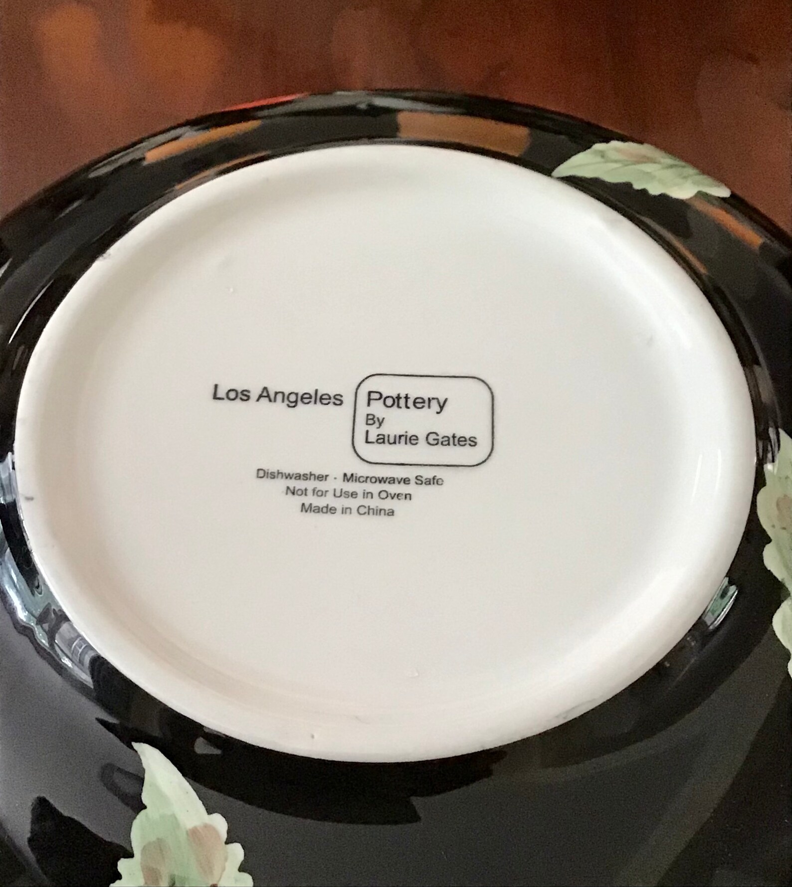 Laurie Gates Pottery Cherries Nesting Bowl/7.5 Black Bowl Etsy Italia