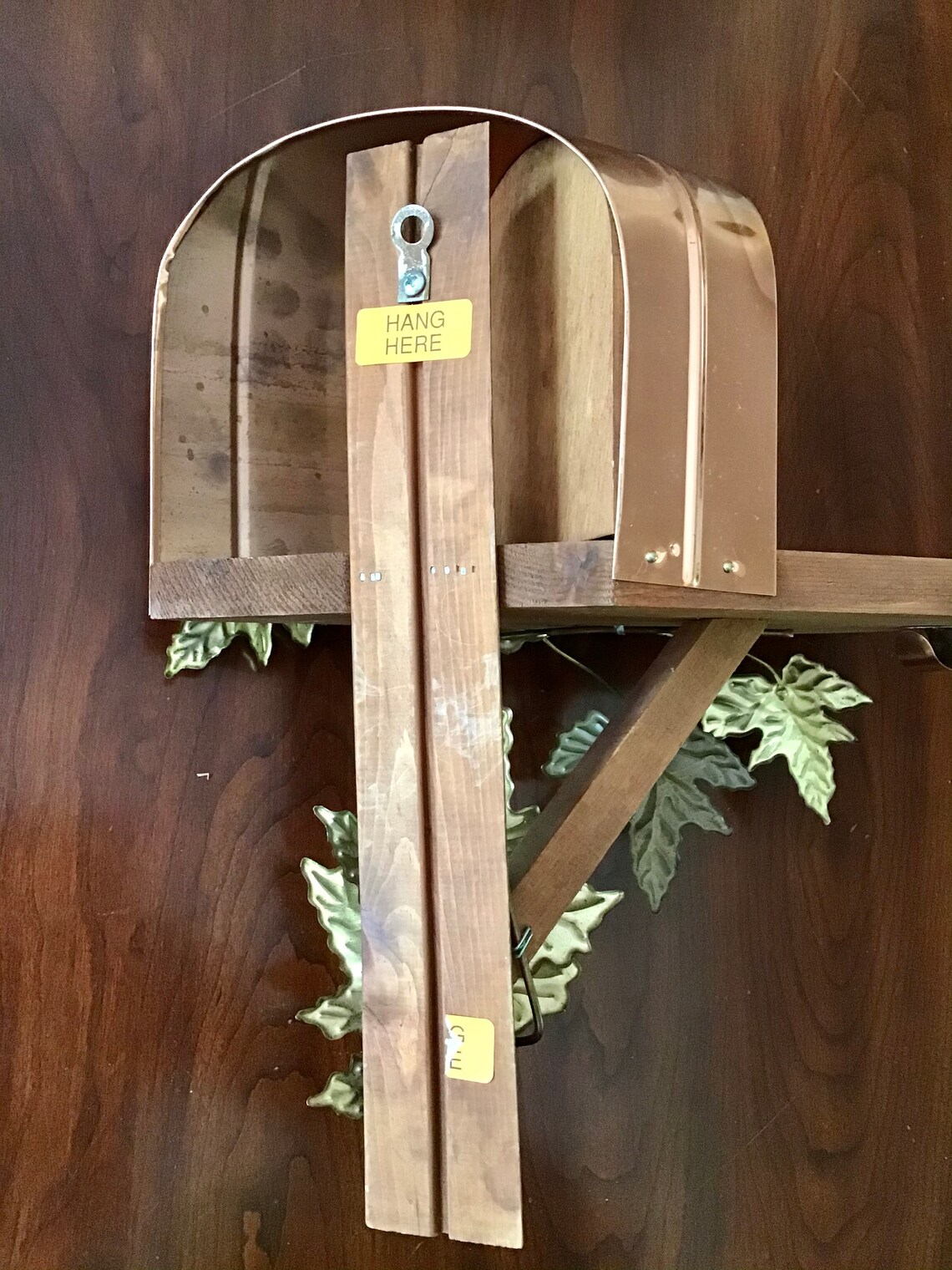 Vintage Copper Mailbox Wall Decor/Mid Century Retro Boho Wall Etsy