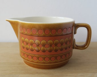 Hornsea Saffron Milk Jug, 1970s Hornsea Pottery, John Clappison, Retro Orange Kitchenware, Vintage Kitchen, Pottery Creamer, Hornsea Tea Set