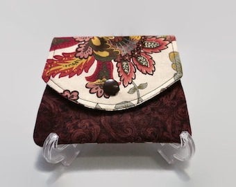 Small Wallet, Business Card Holder or Wallet, Gift Card or Credit Card Wallet, Tea Wallet