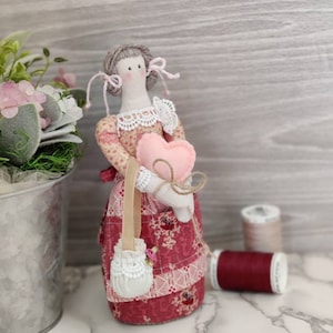 Tilda Doll Pincushion Sewing Caddy, Dress form pincushion, mannequin pincushion, Sewing caddy, sewing gift, sewing, pins, pin cushion