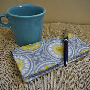 Checkbook Cover Holder, Coupon Holder, Purse Accessory, Slim Wallet, Cash Wallet