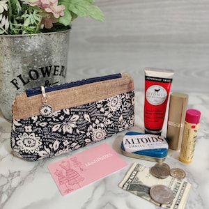 TinyPouch, Bolsa con cremallera, Billetera pequeña, Bolsa cosmética, Bolsa de maquillaje