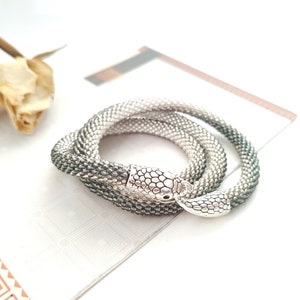 Magic Braided Bracelet Gray / W Lg.