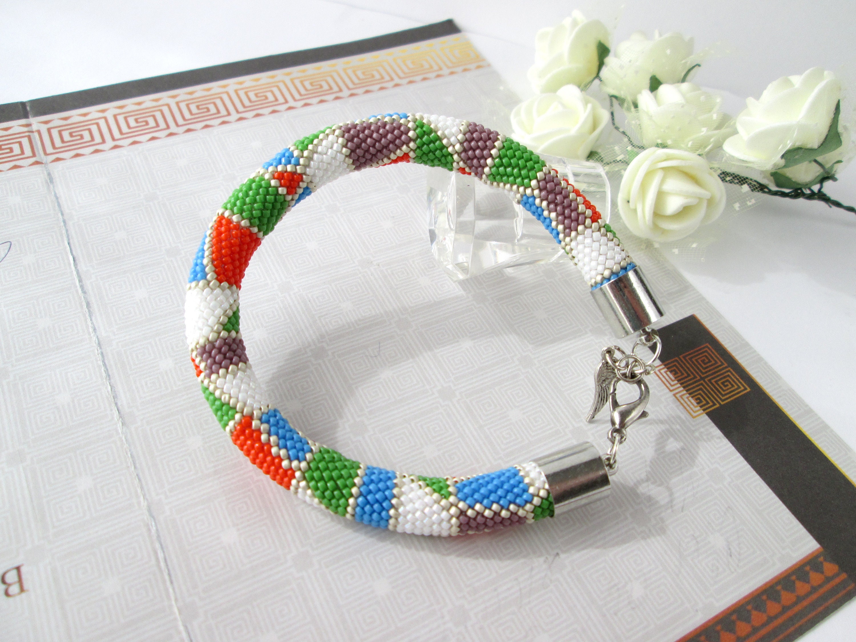 Beaded Bracelet Seed Bead Bracelet Minimalist Bracelet Teacher Etsy