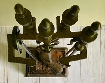 Vintage Brass Fireplace Tool Set