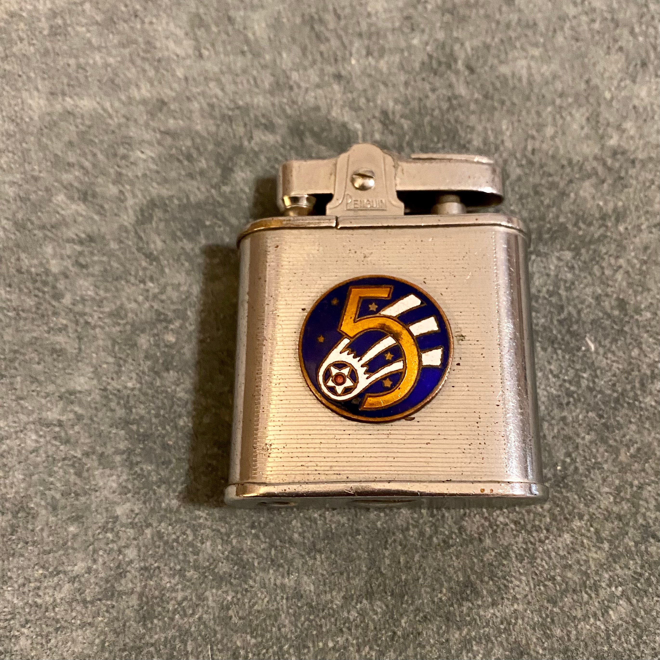 Vintage Penguin's Whirlwind Superlative Automatic Lighter 1959