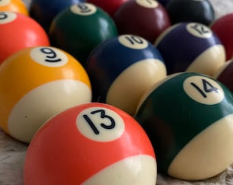 Vintage Belgium Phenolic Resin Billiard Pool Balls