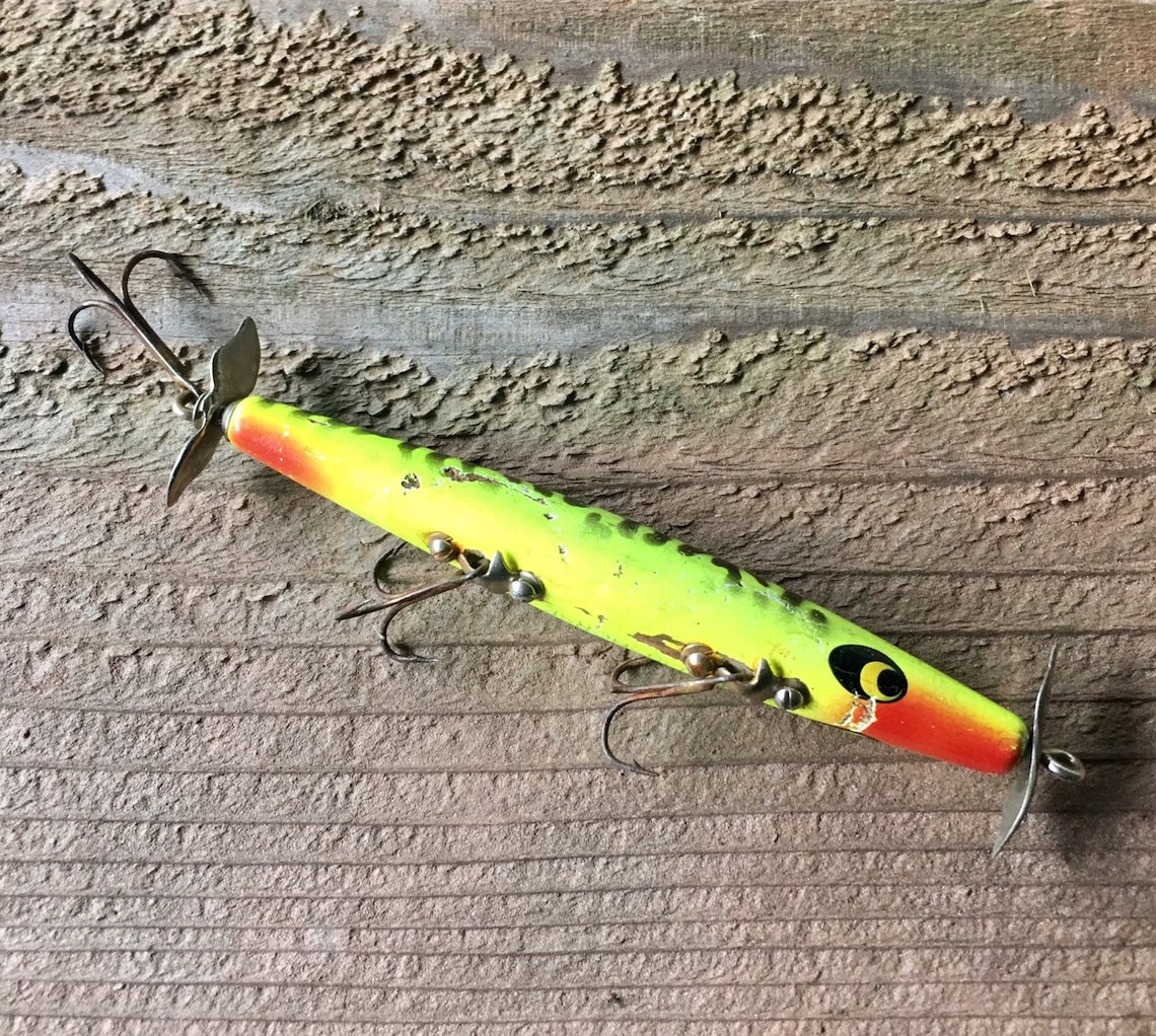 Vintage Smithwick Devils Horse Wood Topwater Fishing Lure 4 Etsy