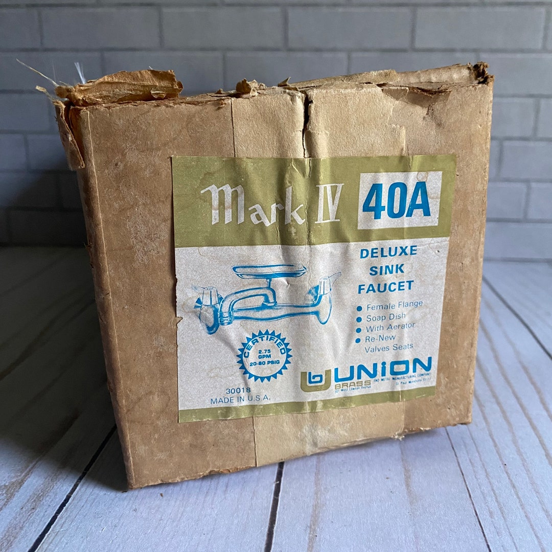 Vintage Union Brass Mark IV Wall Mount Deluxe Faucet W Soap Dish Etsy