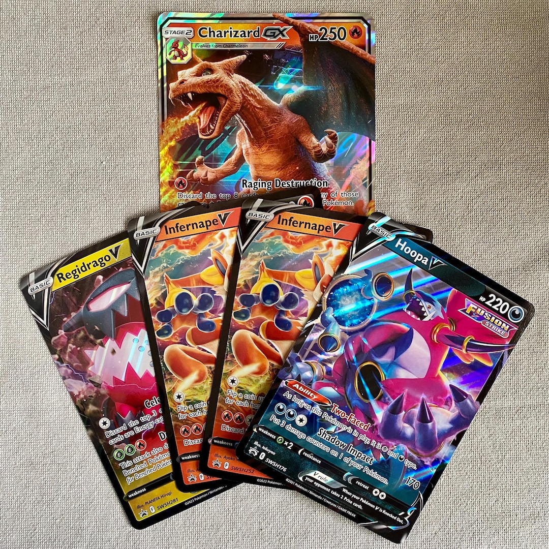 Pokemon Trading Cards Jumbo Black Star Promo Set 5 Cards - Etsy