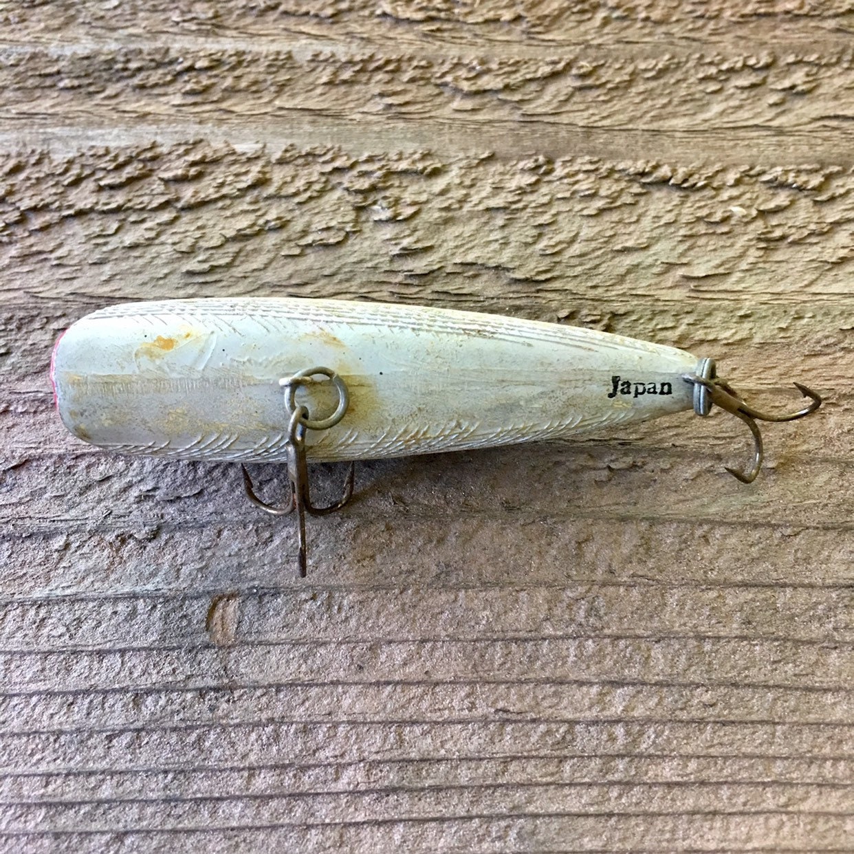 Vintage Japan Silver Black Back Popper Fishing Lure 