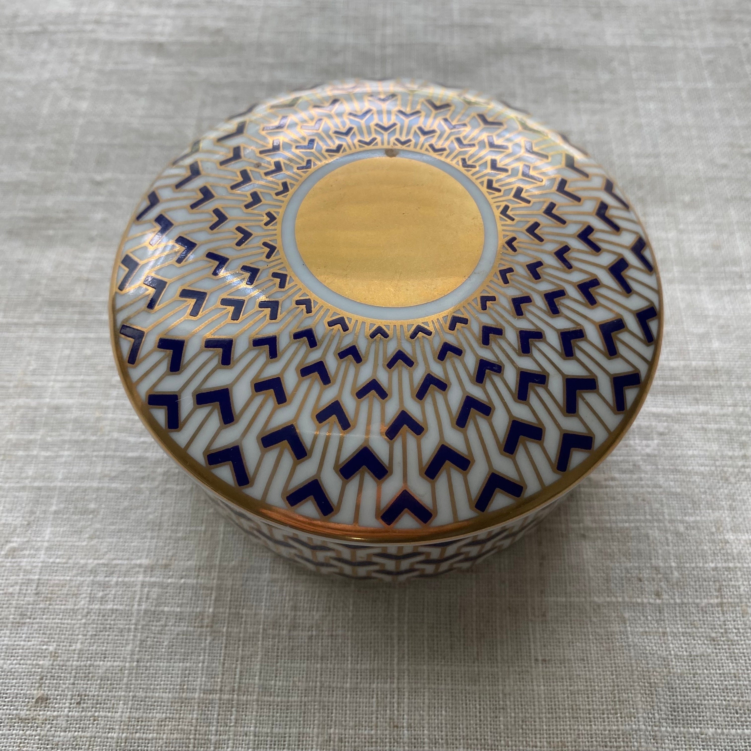 Brady TIFFANY&Co. 2点 セット Vintage Tiffany & Co Porcelain Trinket Jewelry Box Manhattan Blue