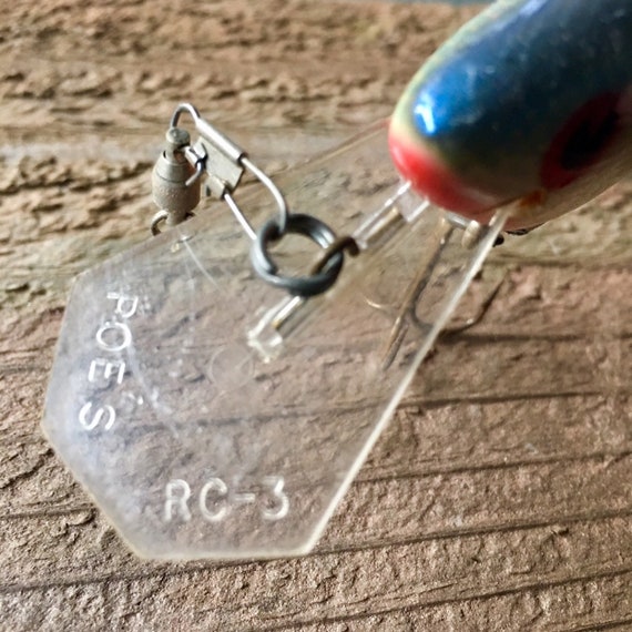 Vintage Poe's Super Cedar Wood Blue Back Shad Fishing Lure - Etsy
