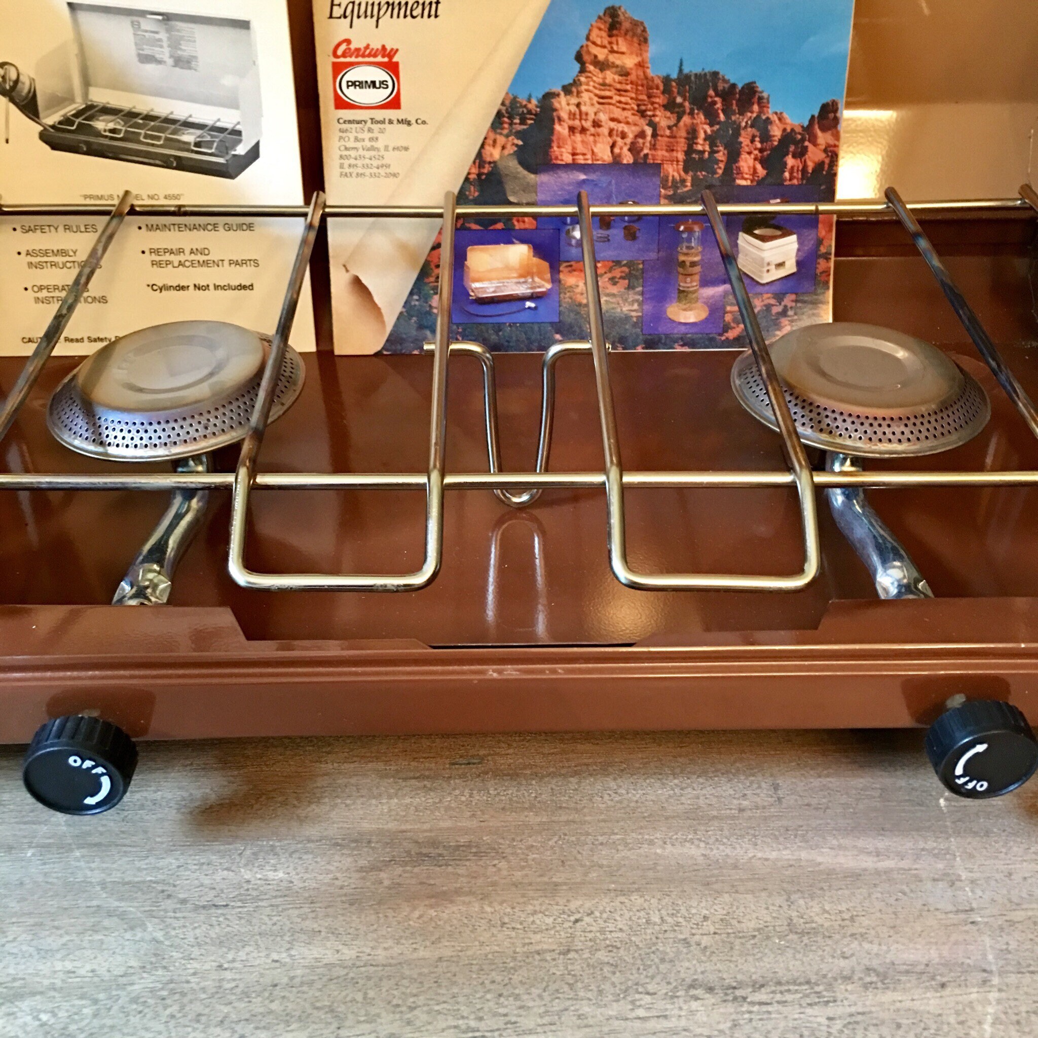 Century primus 2バーナー！vintage！！プリムス！ Vintage Century Primus Dual 2 Burner Propane Camp Stove Model
