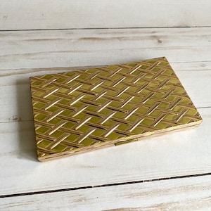 Vintage Evans Gold Tone Cigarette Case