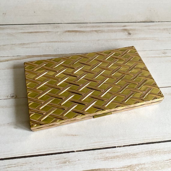 vintage gold cigarette case Vintage Evans Gold Tone Cigarette Case