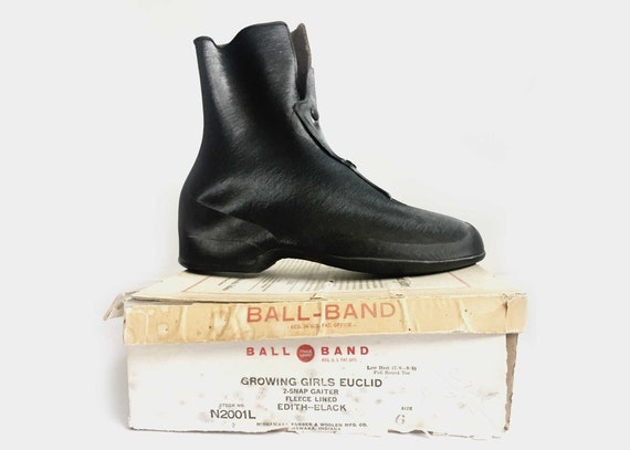 1940s Ball-Band Gaiters Rubber Boots 6