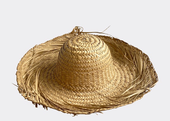 Straw Frayed Dome Sun Hat - image 2