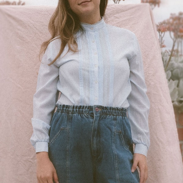 Blue Vintage Blouse