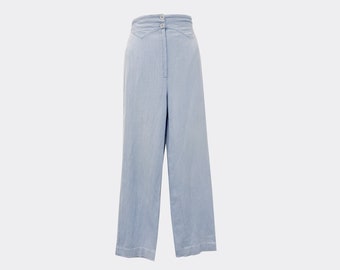 Blue Vintage Cigarette Pants