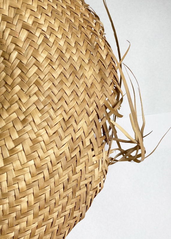 Straw Frayed Dome Sun Hat - image 4