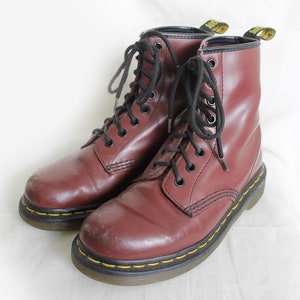 doc marten maroon boots