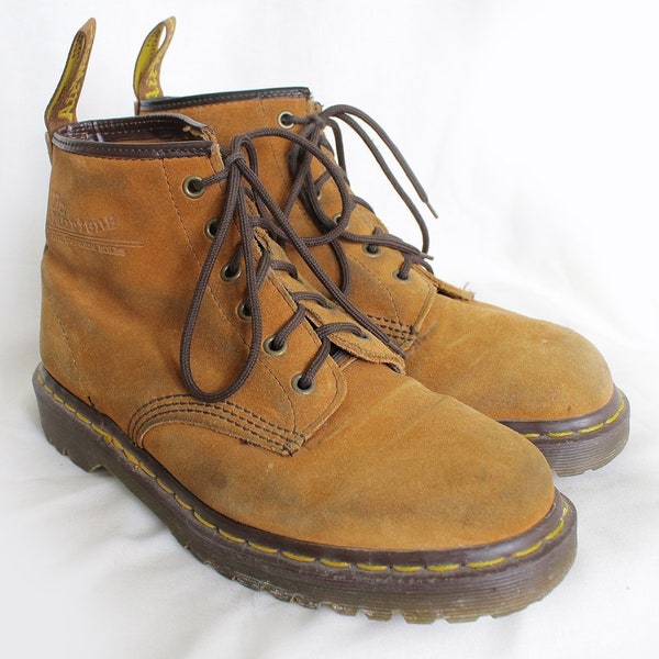 US9 Vintage Dr Martens Camel Brown Made in England Doc Martens Boots EU40 / US9 / UK7 for Women