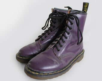 shiny purple doc martens