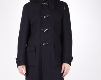 Gloverall Mens Duffle Coat Navy Blue Color Size Small Made in