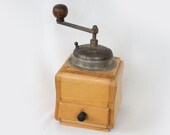 Vintage Early 1950s Dutch Coffee Grinder Antique Crank Coffee Mill Vintage Spice Grinder Netherlands Coffee Grinder
