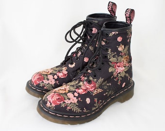 dr martens patterned boots