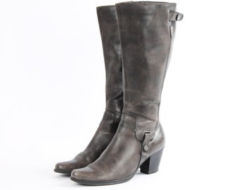 Vintage Leather Buckle Booties - EU 37 / US 6.5