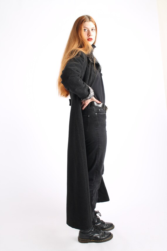 1970s Vintage Grey Wool Loden Greatcoat Overcoat … - image 4